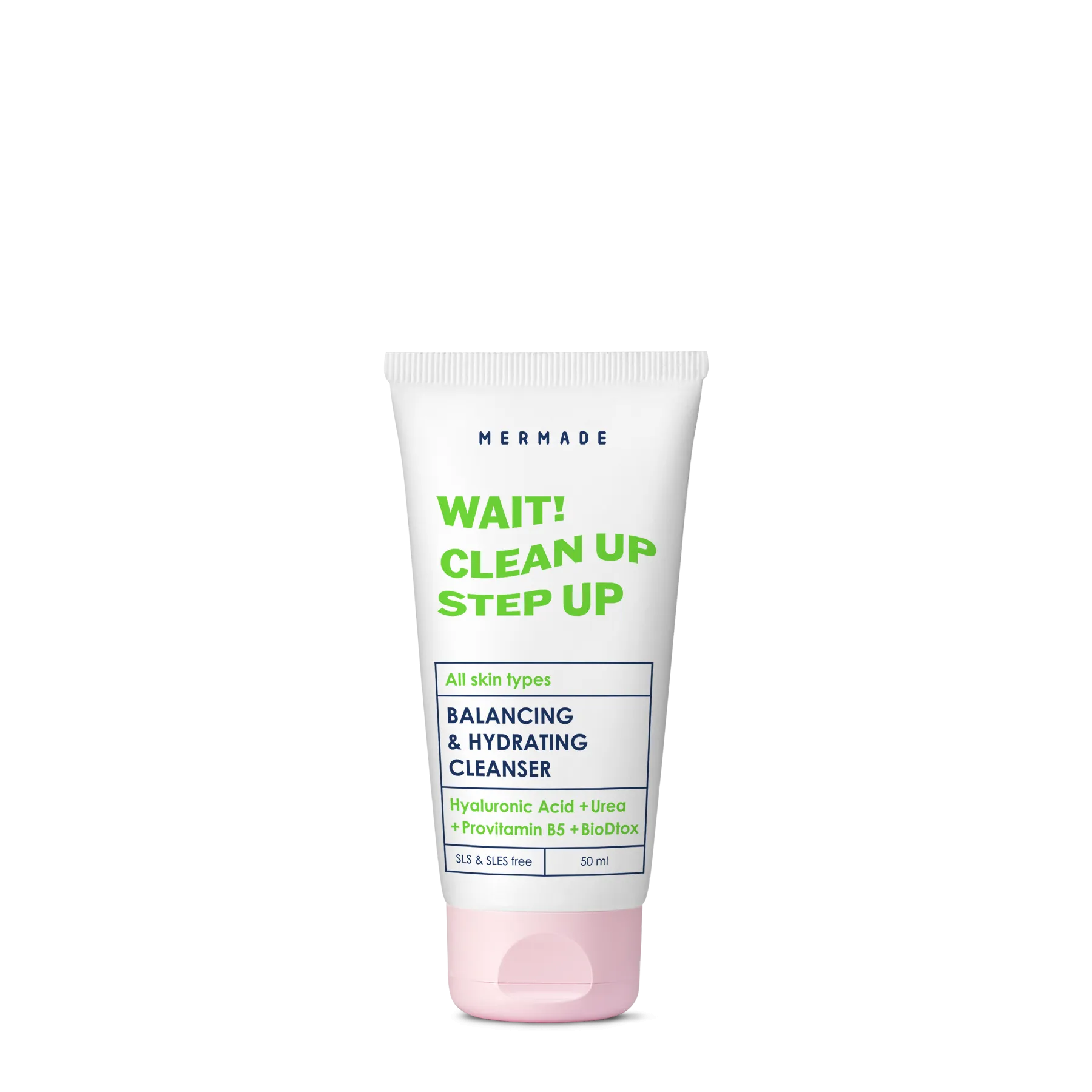 Подарунковий набір Mermade Try Kit Face Care: гель для вмивання обличчя Wait Clean Up Step Up 50 мл + ензимна маска для очищення шкіри обличчя Geez..Im Doing My Best 50 мл + зволожуючий крем для обличчя No Boring Days 50 мл + косметичка - фото 5