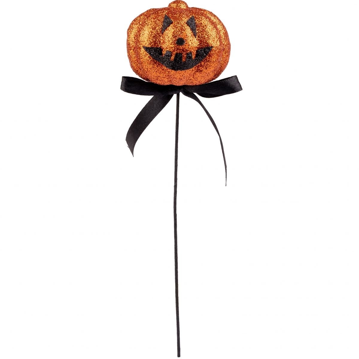Декор на паличці Yes! Fun Halloween Гарбуз гліттер, 24 см (974307) - фото 1