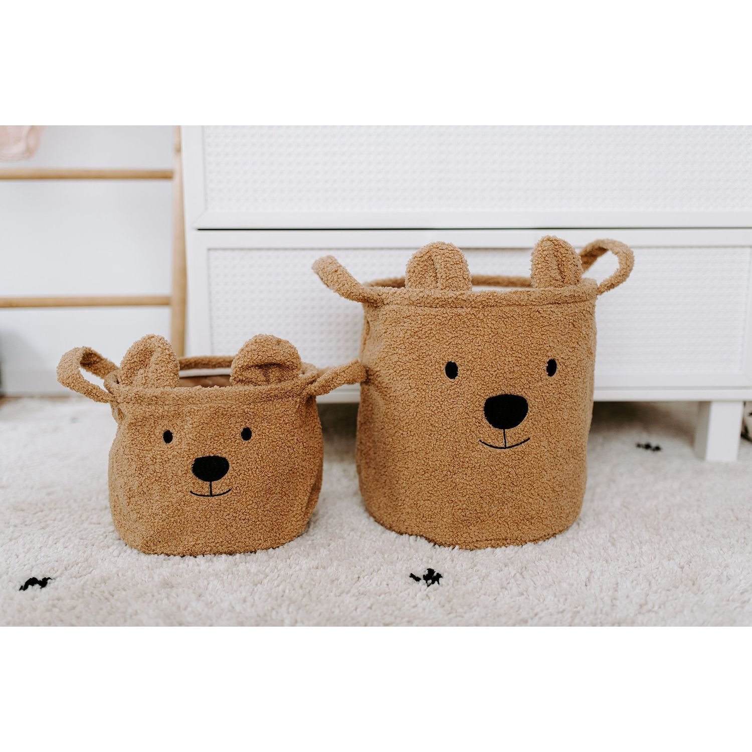 Набор корзин для игрушек Childhome Teddy, коричневый, 3 шт. (CCBTBSET) - фото 4