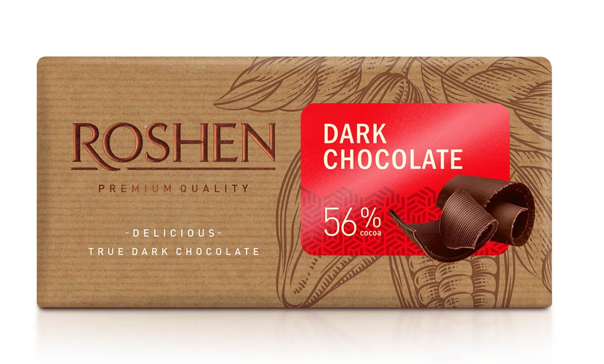Шоколад чорний Roshen, 90 г (743233) - фото 1