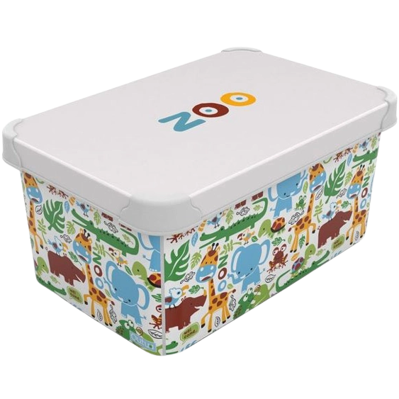 Коробка Qutu Style Box Zoo 10 л (STYLE BOX с/к ZOO 10л.) - фото 1