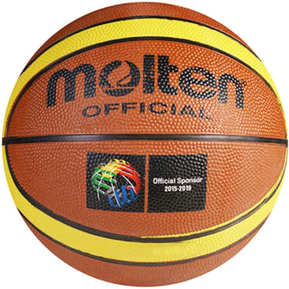 Мяч баскетбольный Molten Basic R7 размер №7 разноцветный (NE-BAS-MLT7) - фото 1