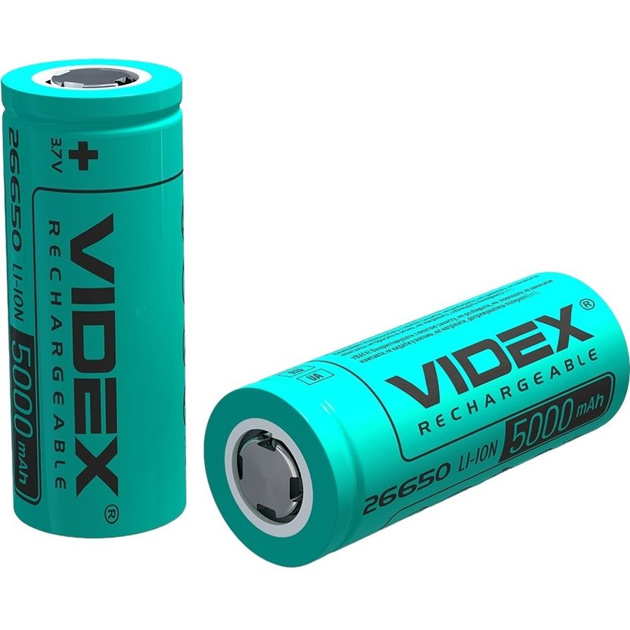 Аккумулятор Videx Li-ion 26650 без защиты 5000 mAh bulk 1 шт. (26650/5000/1B) - фото 2