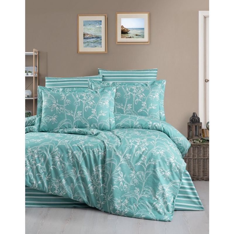 Комплект постельного белья Soho Charming turquoise полуторный бирюзовый (1240К) - фото 1