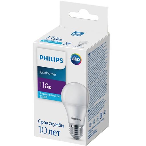 Світлодіодна лампа Philips Ecohome LED Bulb, 11W, 6500K, E27 (929002299417) - фото 1