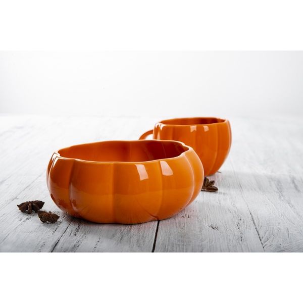 Салатник Limited Edition Pumpkin 950 мл оранжевый (PX002-K606) - фото 3