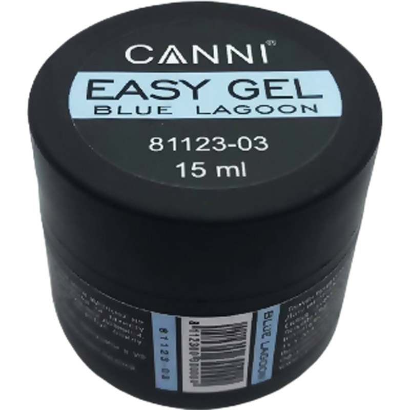 Гель для нарощування Canni Easy gel 03 Blue Lagoon 15 мл - фото 1