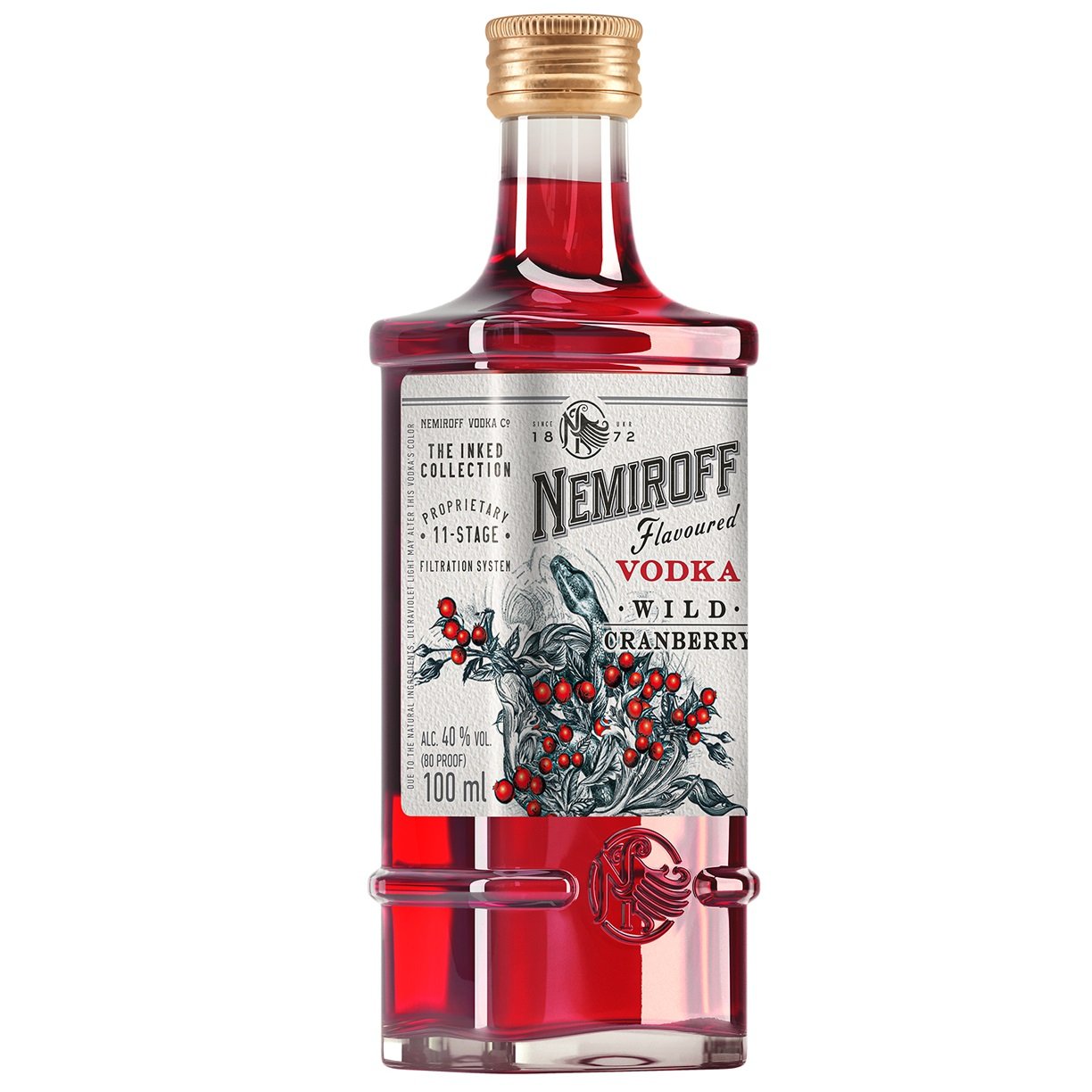 Настойка Nemiroff Wild Cranberry 40% 0.1 л - фото 3