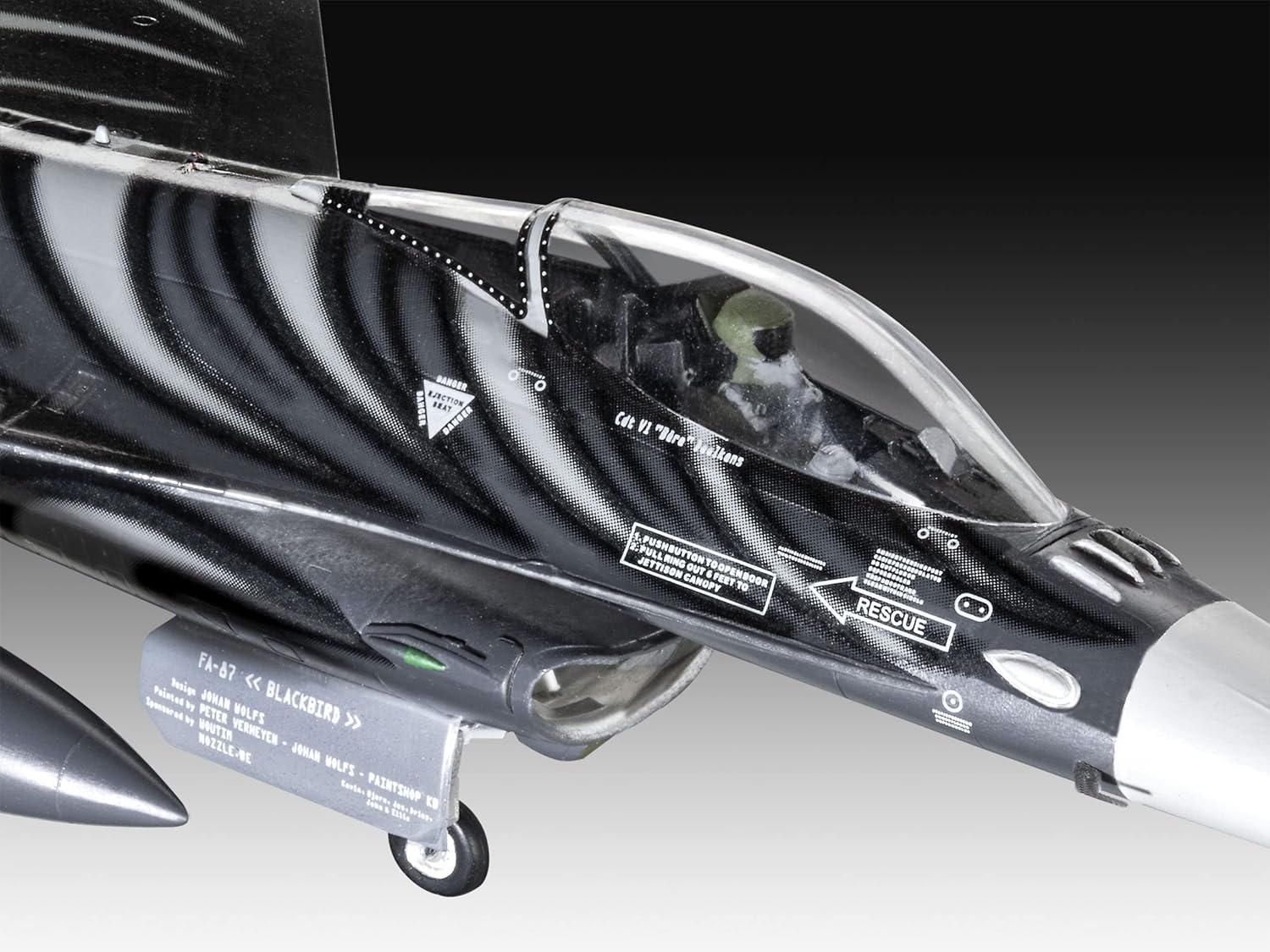 Збірна модель Revell набір літаків Tornado та F-16 NATO Tiger масштаб 1:72, 231 деталь (RVL-05671) - фото 8