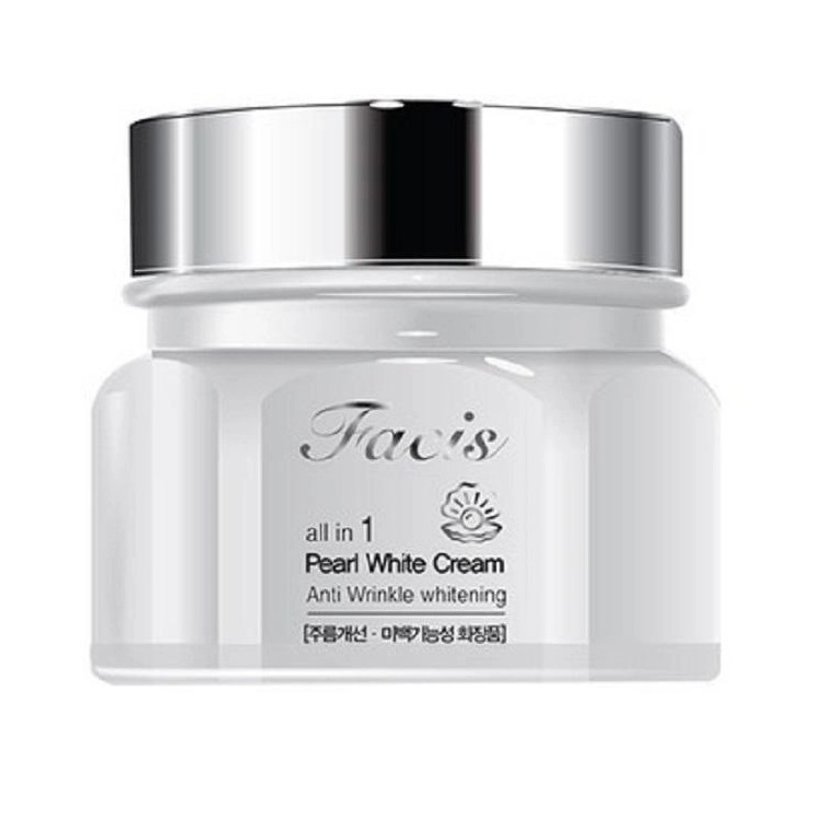 Осветляющий крем Jigott Facis All-In-One Pearl Whitening Cream, с жемчужным порошком, 100 мл - фото 1