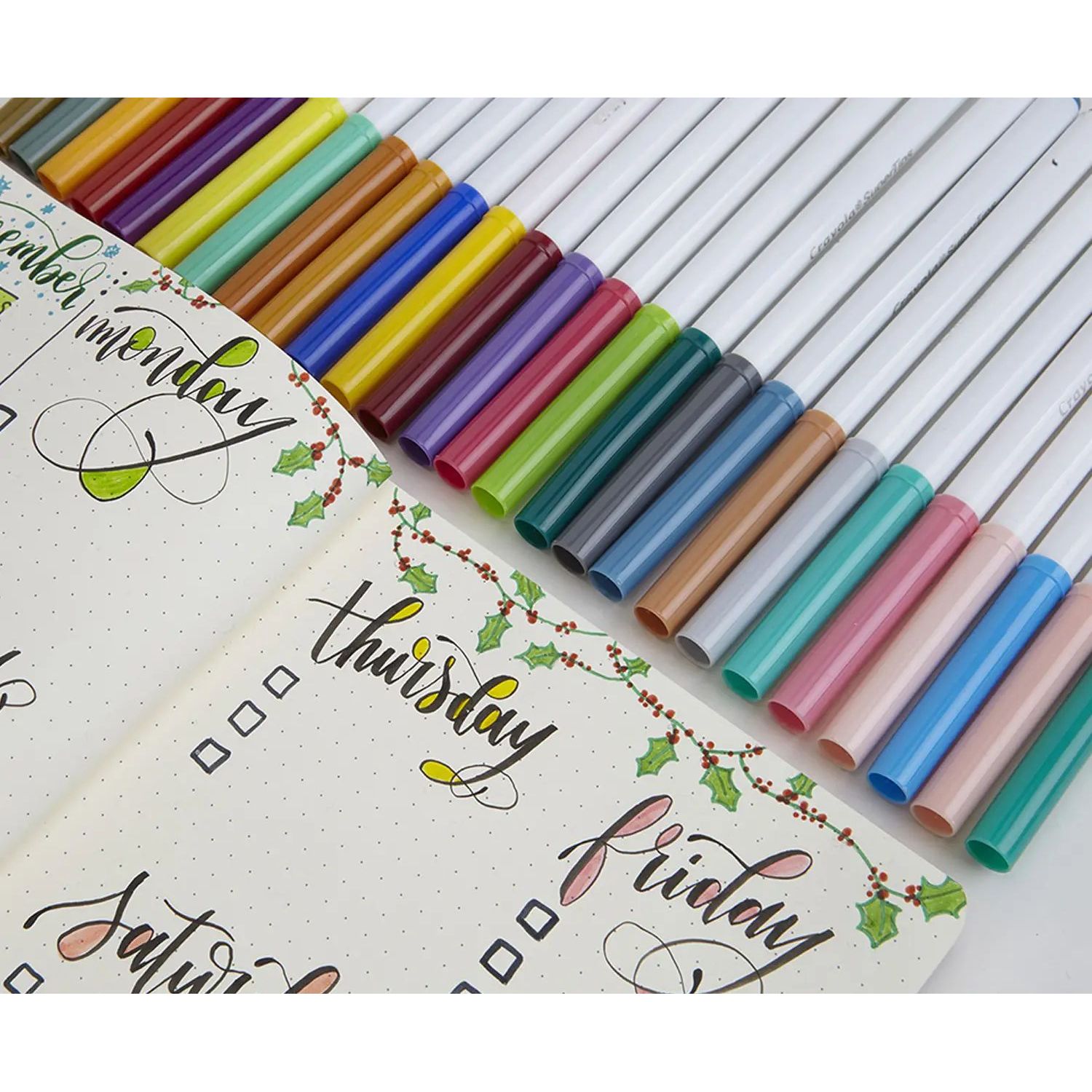 Набір фломастерів Crayola SuperTips washable пастельні кольори 12 шт. (58-7515) - фото 4