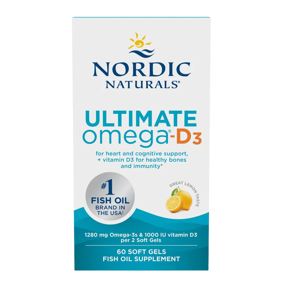 Риб'ячий жир Nordic Naturals Ultimate Omega-D3 зі смаком лимона 60 капсул - фото 2