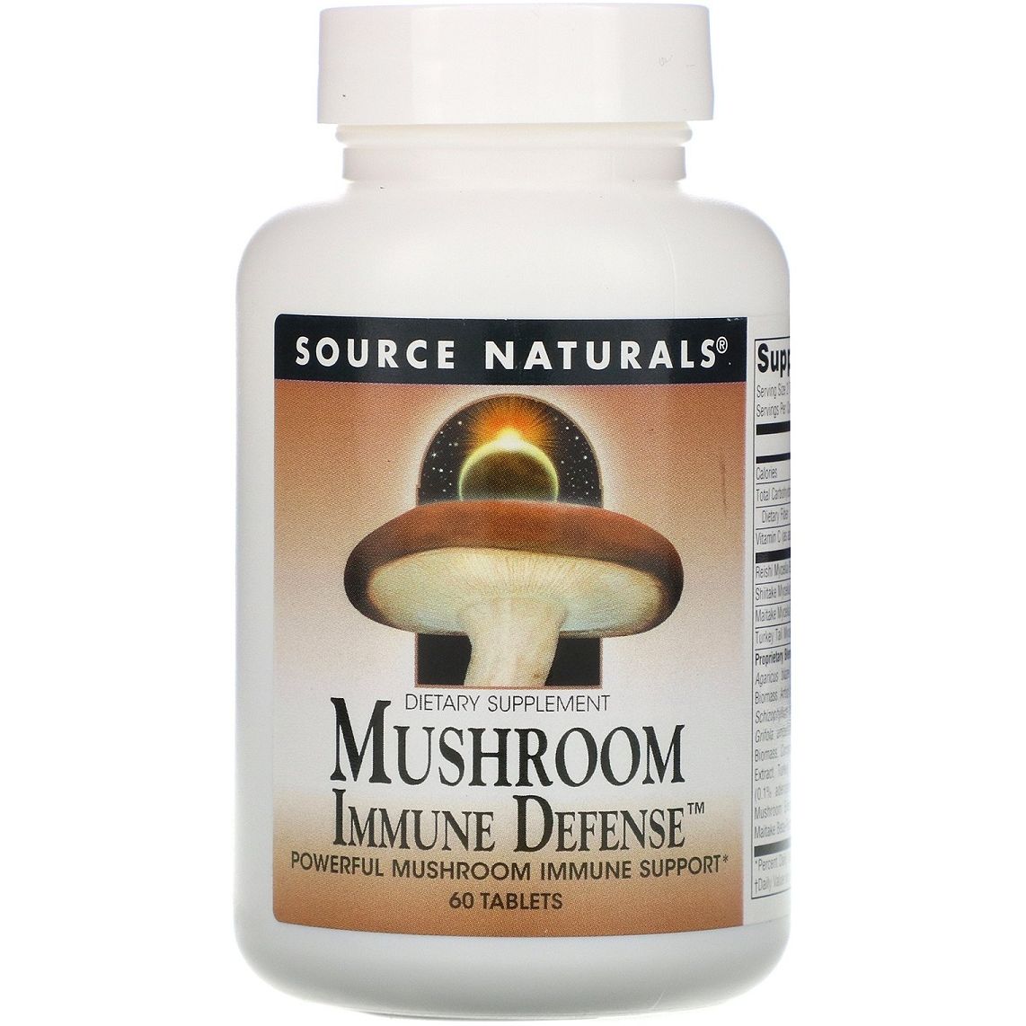 Комплекс Source Naturals з 15 різновидів грибів Mushroom Immune Defense 60 таблеток - фото 1