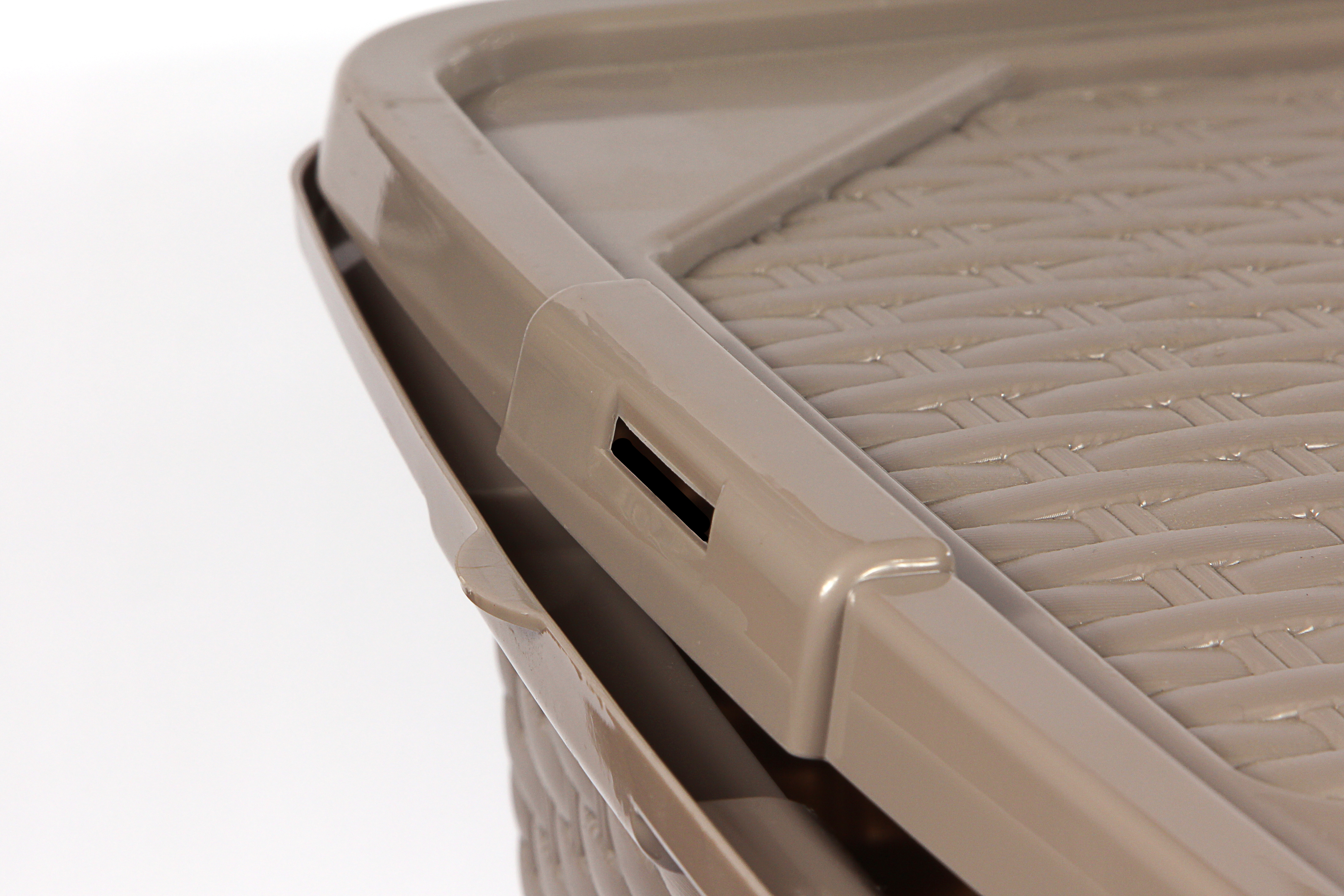 Ящик пластиковый с крышкой Heidrun Intrigobox, 20 л, 43х32х22 см, коричневый (4511) - фото 2