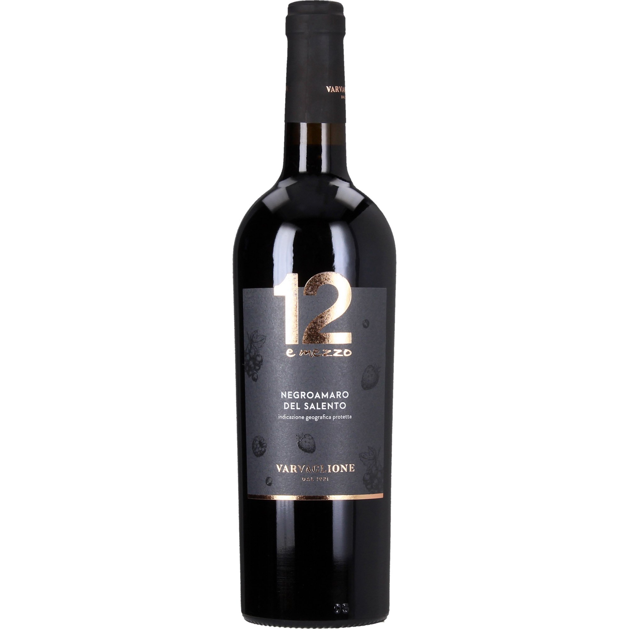 Вино Varvaglione 12 e Mezzo Negroamaro del Salento красное сухое 0.75 л - фото 1