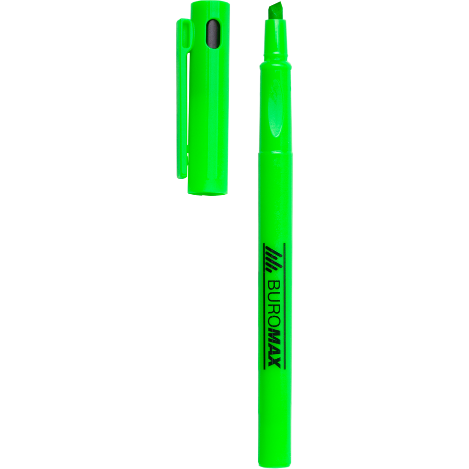 Текст-маркер Buromax Neon тонкий зеленый (BM.8907-04) - фото 2