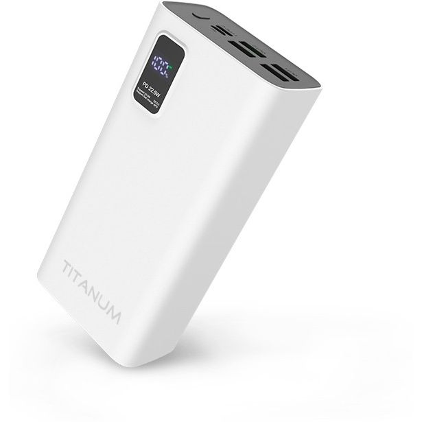 Повербанк Titanum 728S 30000 mAh 22.5W White (TPB-728S-W) - фото 3