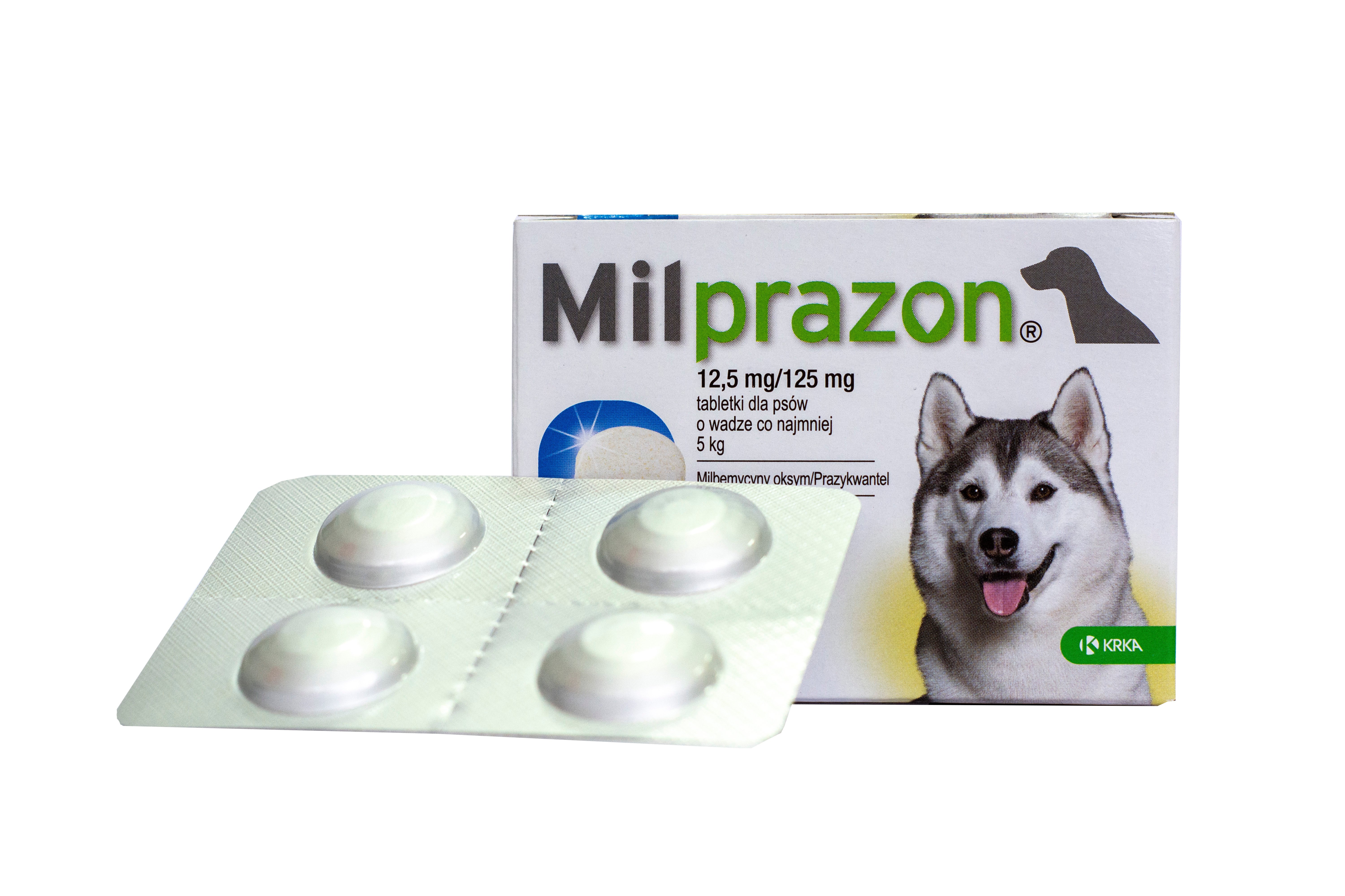Таблетки со вкусом мяса Милпразон KRKA для собак с массой тела 5-25 кг 1 шт. - фото 1