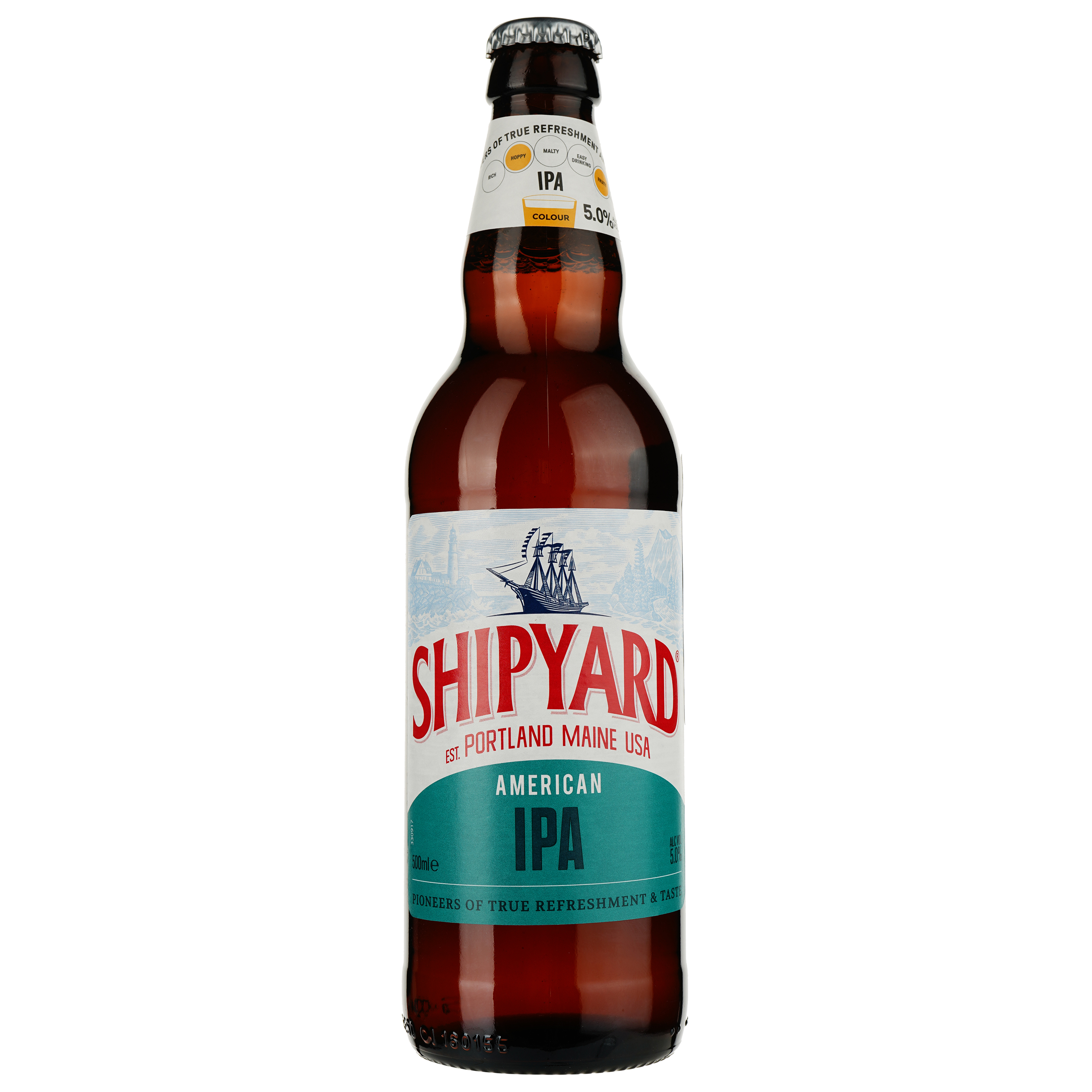 Пиво Shipyard Lake Shipyard American IPA, світле, 5%, 0.5 л - фото 1