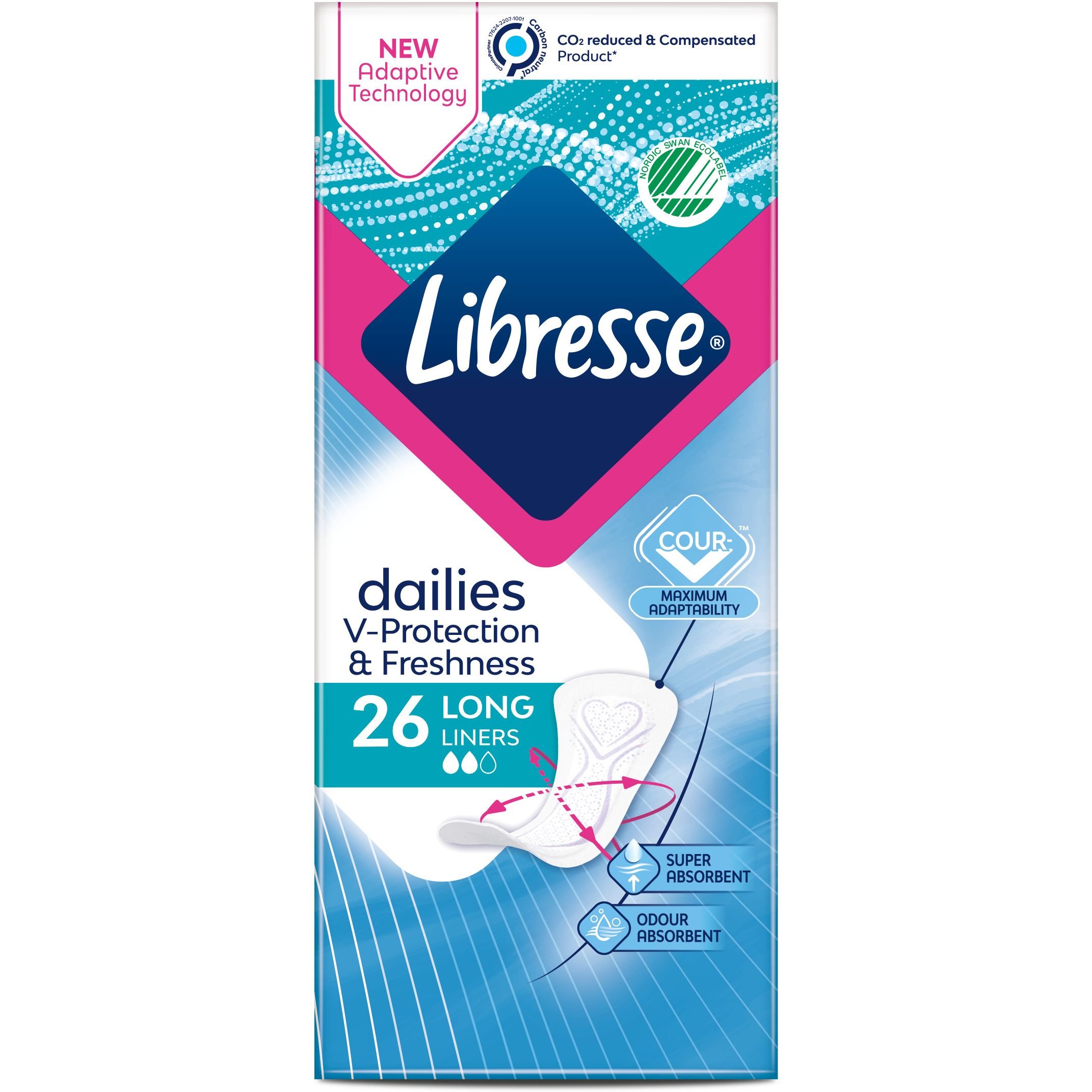 Прокладки гігієнічні Libresse Dailies Protect Long, 26 шт. - фото 2