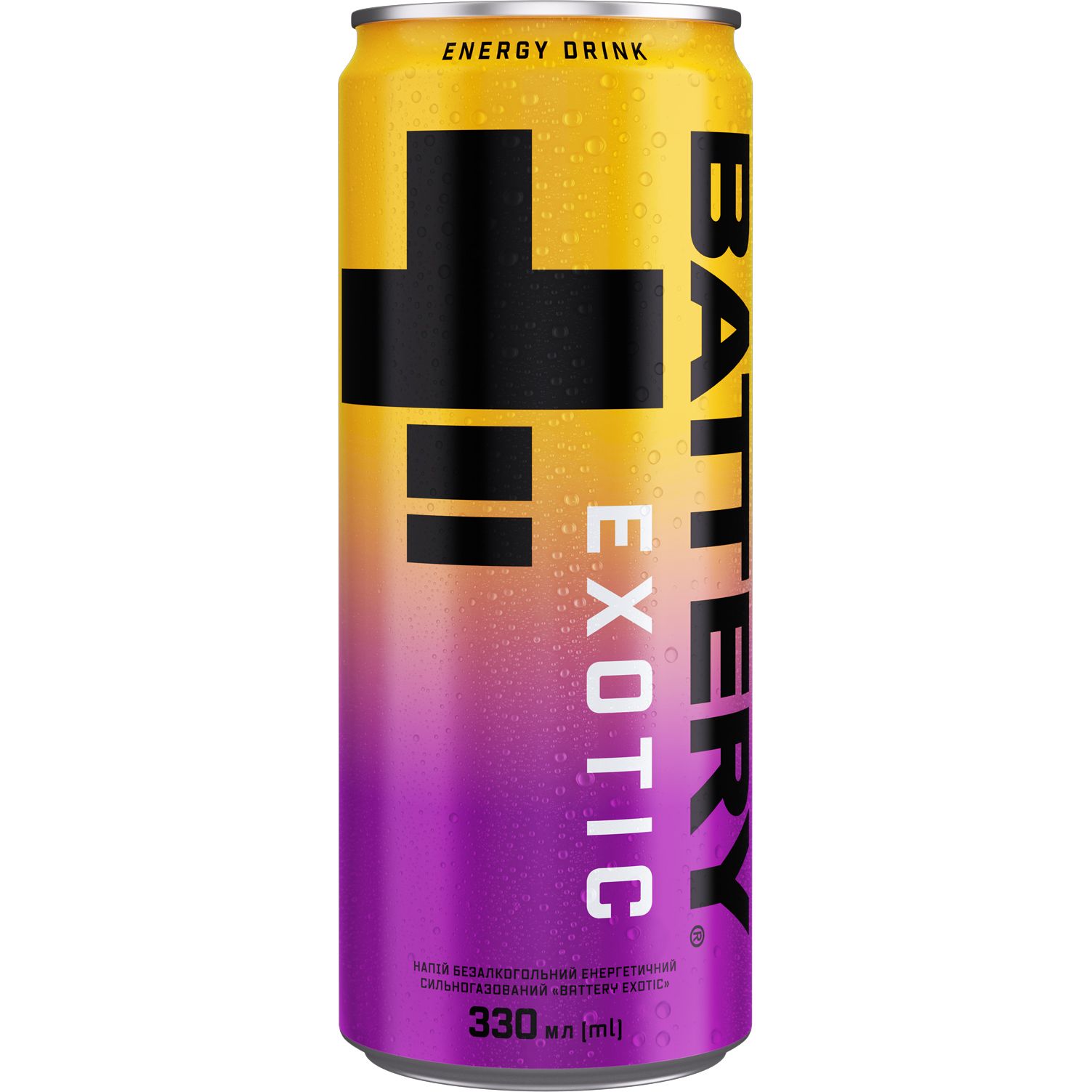 Енергетичний безалкогольний напій Battery Energy Drink Exotic 0.33 л (947916) - фото 1