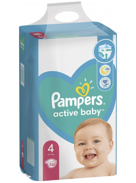 Підгузки Pampers Active Baby 4 (9-14 кг), 132 шт. - фото 3