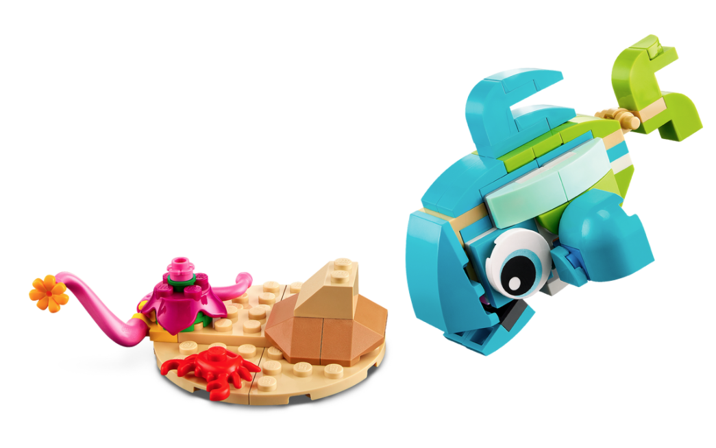 Конструктор LEGO Creator Дельфін і черепаха 3 в 1, 137 деталей (31128) - фото 6