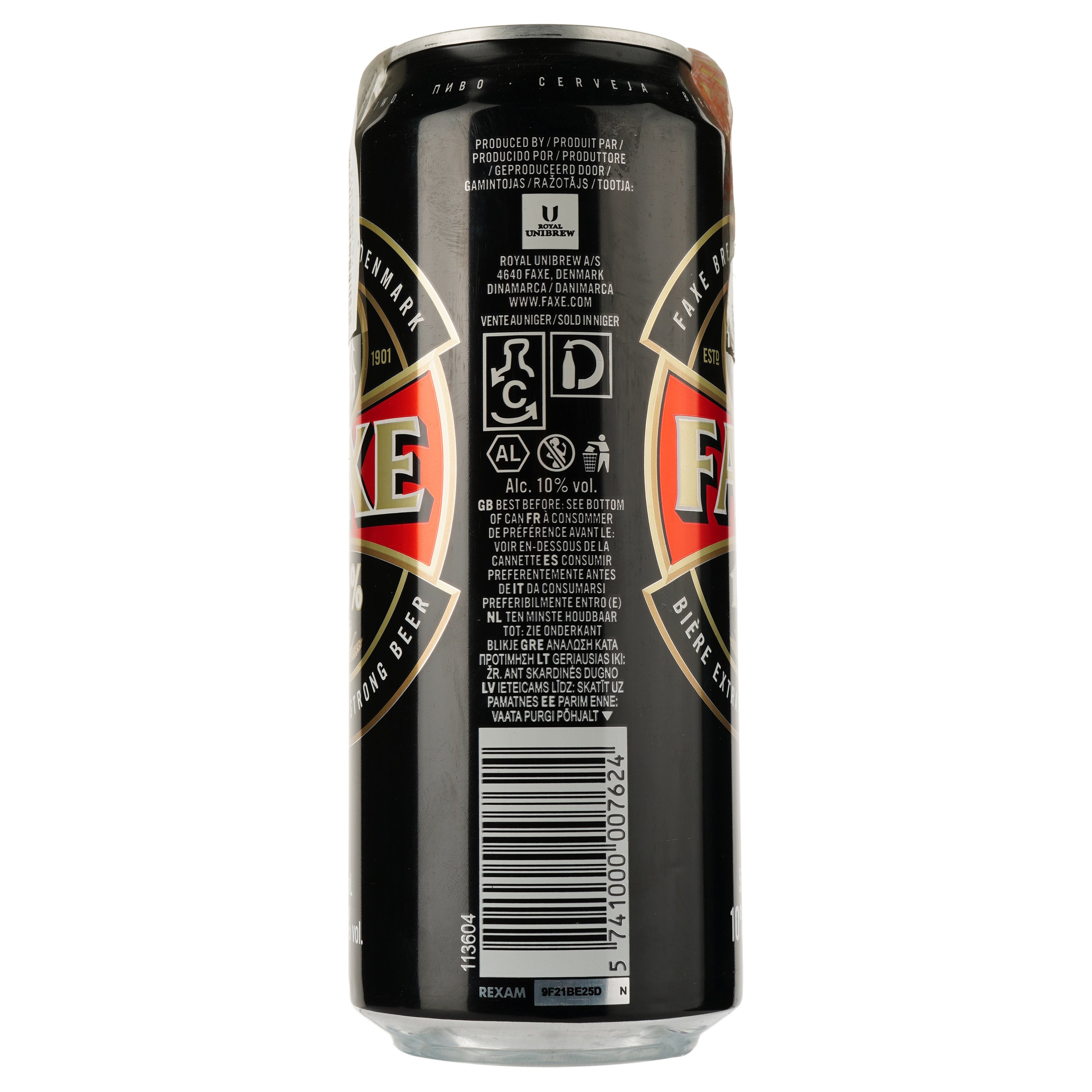 Пиво Faxe Extra Strong, світле, міцне, 10%, з/б, 0,5 л (471069) - фото 3