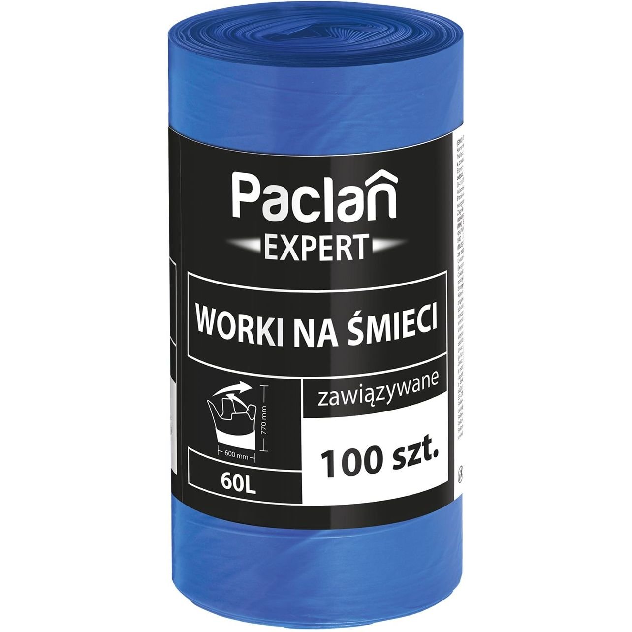Пакеты для мусора Paclan Expert MultiTop, 60 л, 100 шт. - фото 1