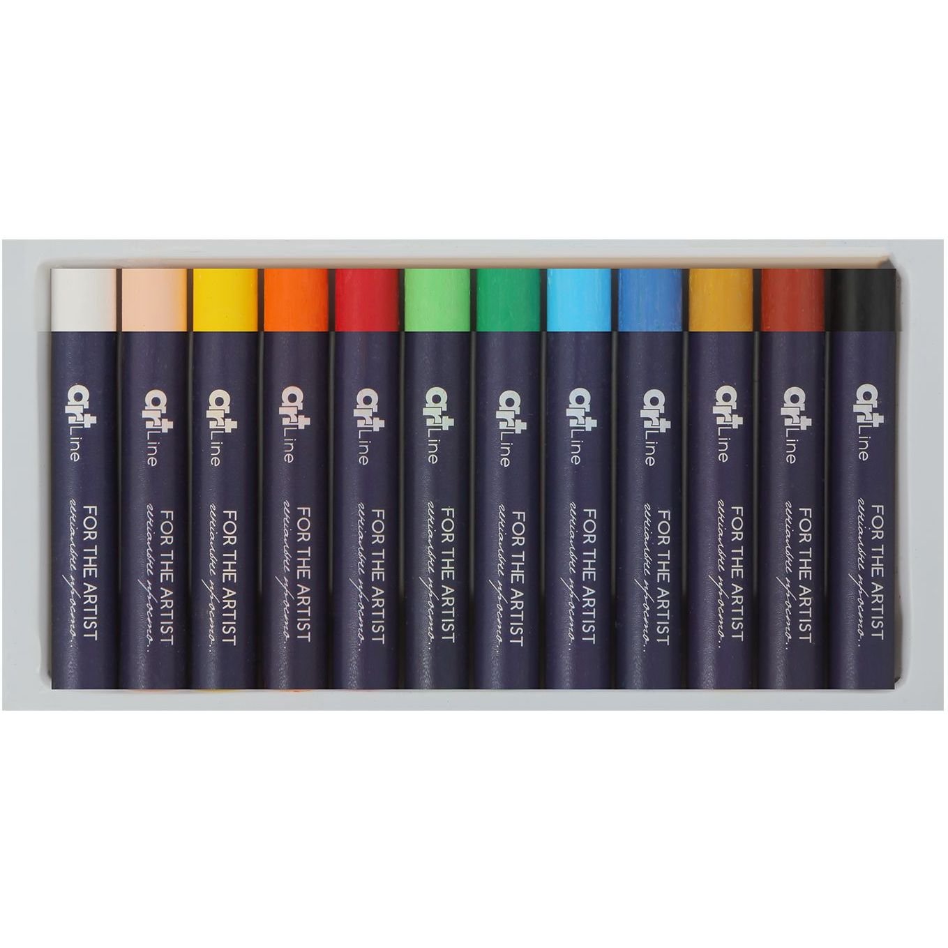 Пастель масляна художня ZiBi ART Line 12 кольорів (ZB.2491) - фото 2
