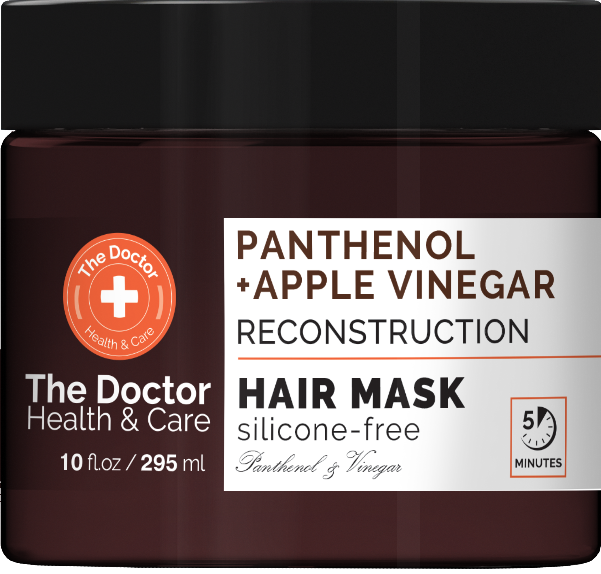Маска для волосся The Doctor Health&Care Panthenol + Apple Vinegar Reconstruction Hair Mask, 295 мл - фото 1