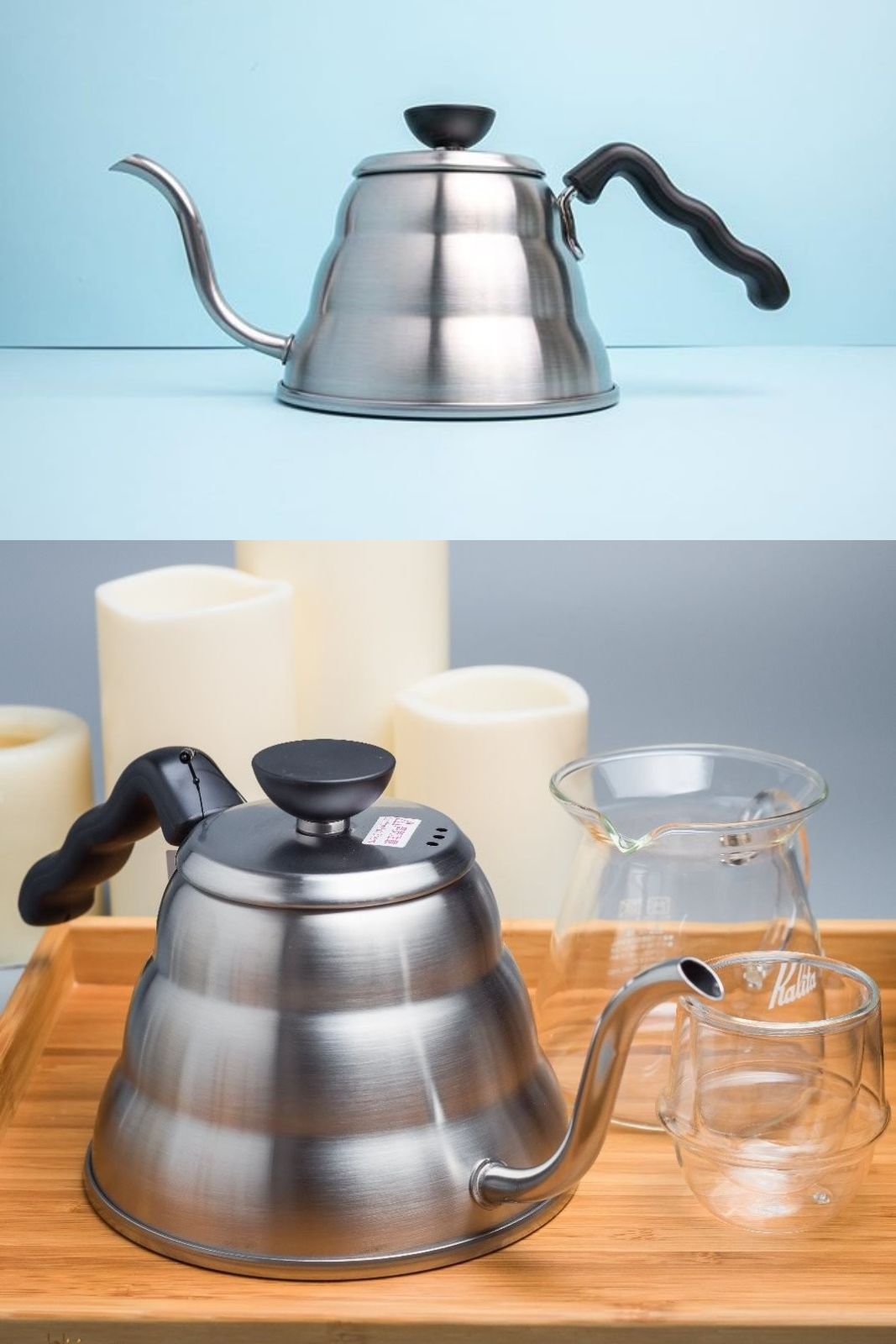 Чайник для заварювання кави Hario V60 Buono, 1 л (VKB-100HSV) - фото 3