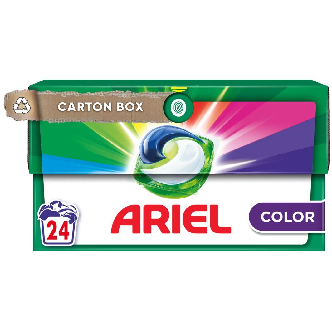 Стиральные капсулы Ariel Pods All-in-1 Color Чистота и Свежесть 24 шт. х 23.8 г - фото 1