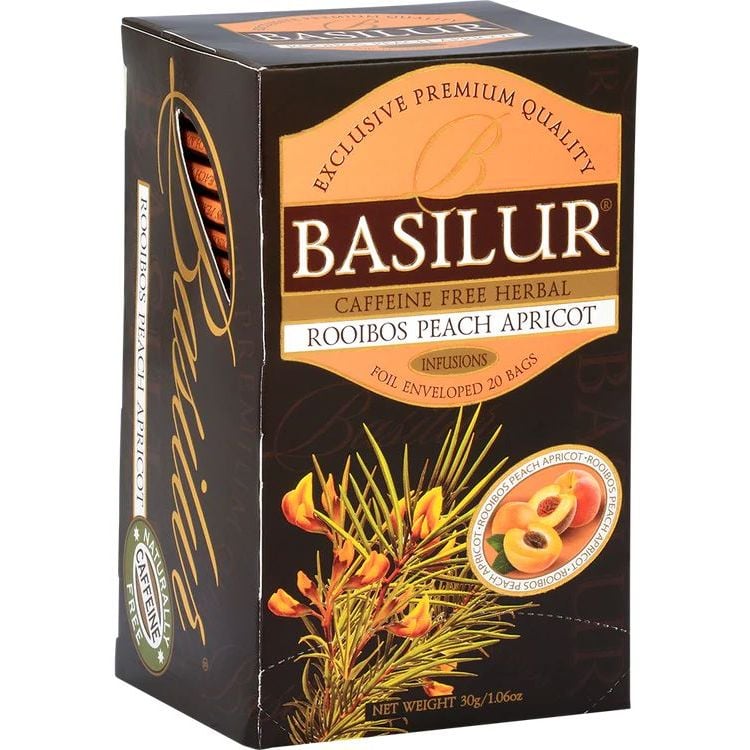 Чай Basilur Ройбуш персик-абрикос, 25 пакетиків (896899) - фото 2