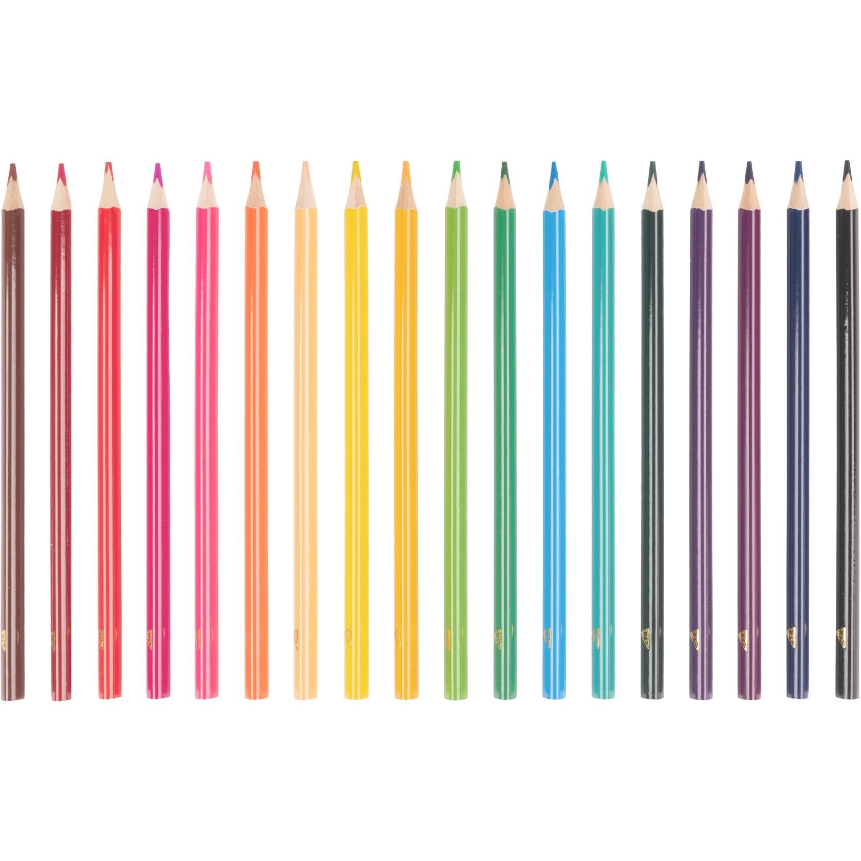 Цветные карандаши Yes Line Friends. Choco and Sally 18 шт. (290734) - фото 2