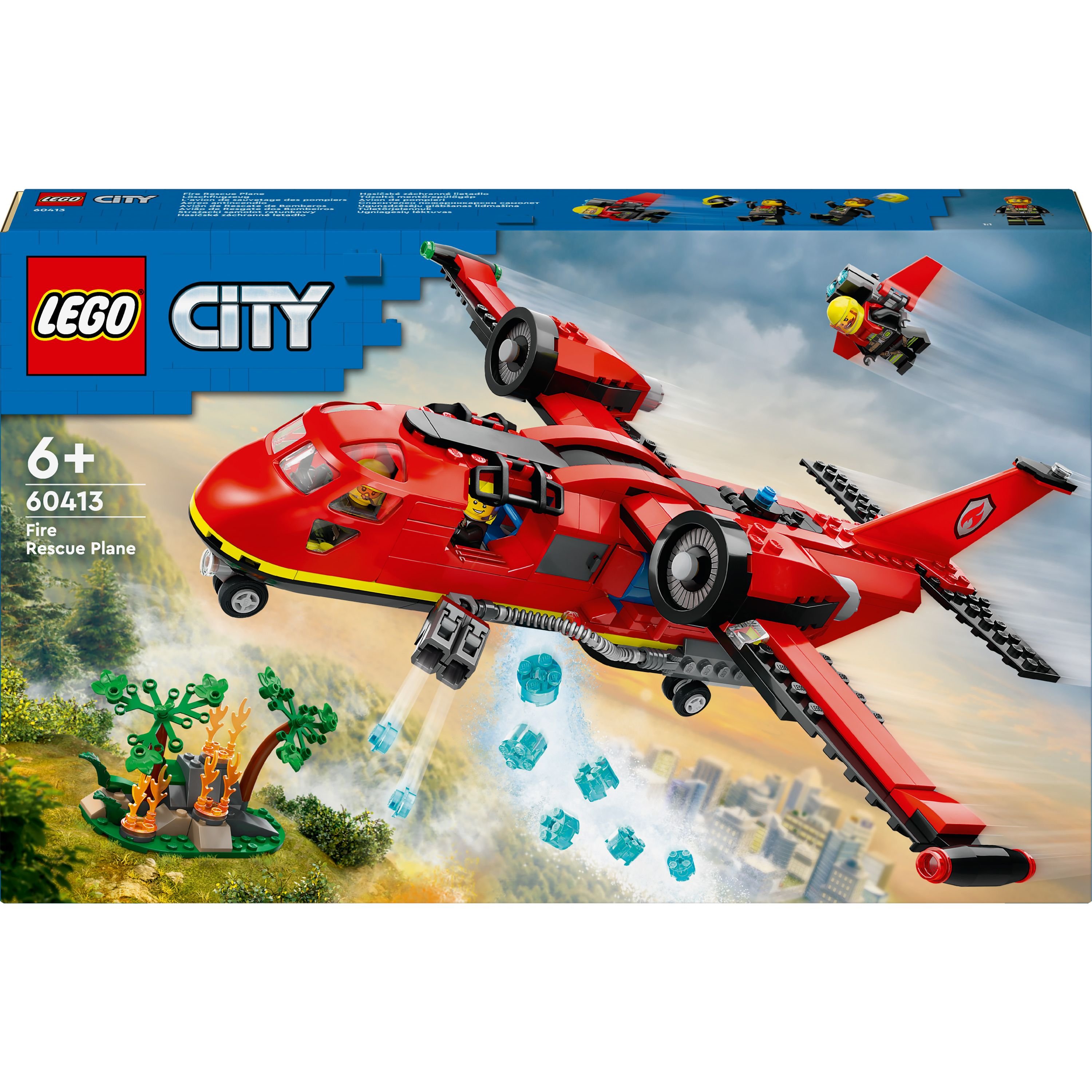 Конструктор LEGO City Пожежний рятувальний літак 478 деталі (60413) - фото 1