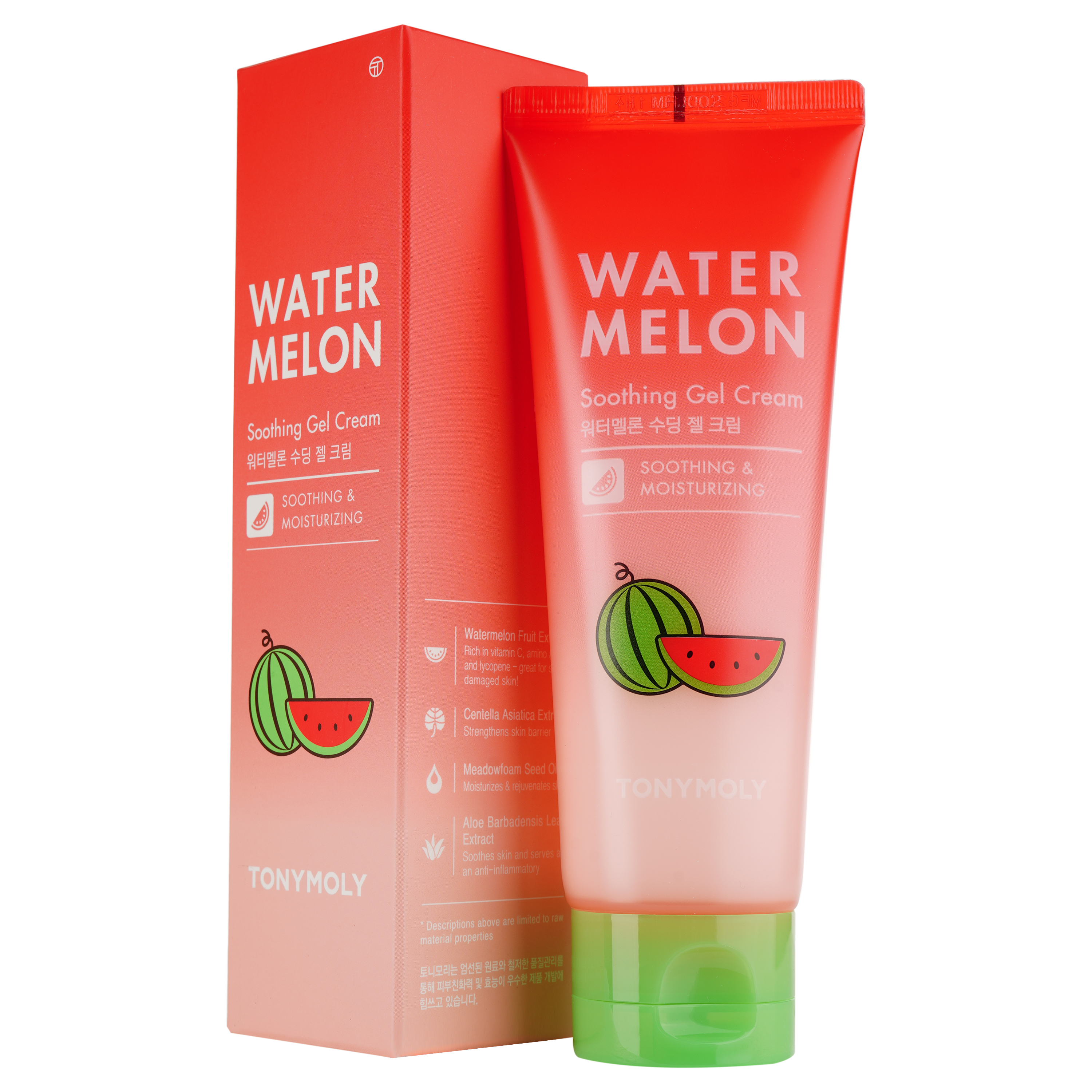 Крем для лица Tony Moly Watermelon Soothing Gel Cream, успокаивающий с экстрактом арбуза, 120 мл - фото 1