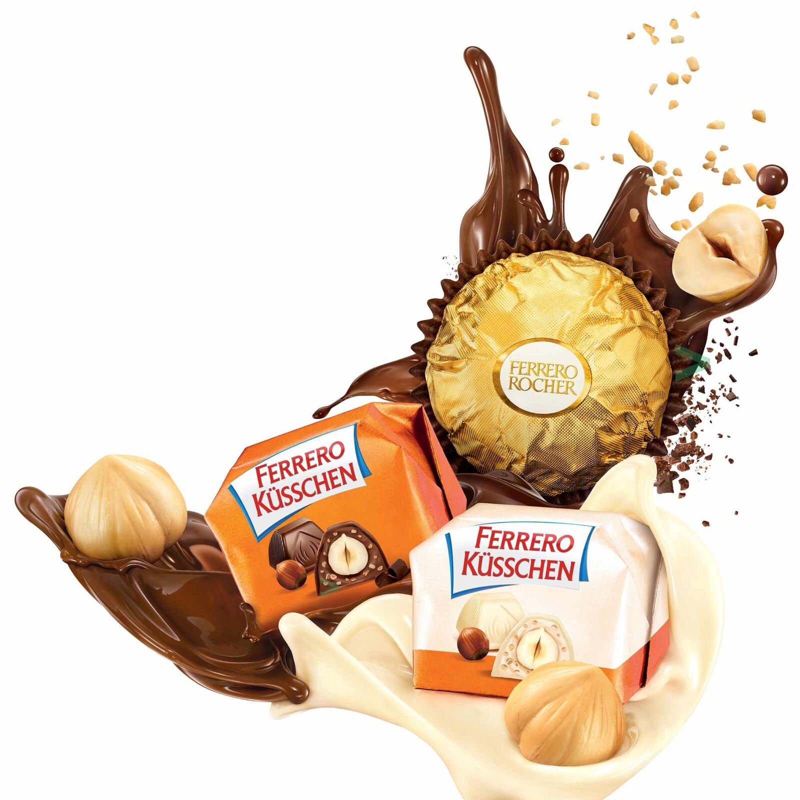 Цукерки Die Besten von Ferrero Nuss з горіхами асорті 78 г - фото 6