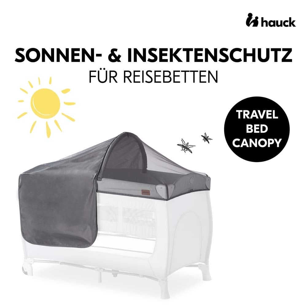 Сетка для детского манежа Hauck Travel Bed Canopy Grey, серая (59920-4) - фото 6