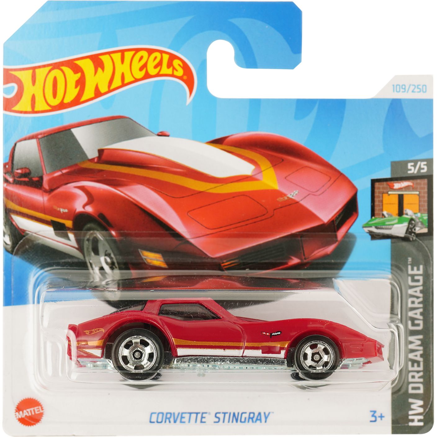 Базовая машинка Hot Wheels HW Dream Garage Corvette Stingray красная (5785) - фото 1