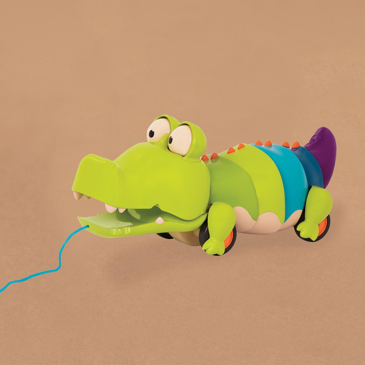 Іграшка-каталка на мотузочці Battat Крокодил Клац-Клаус (BX1674Z) - фото 5