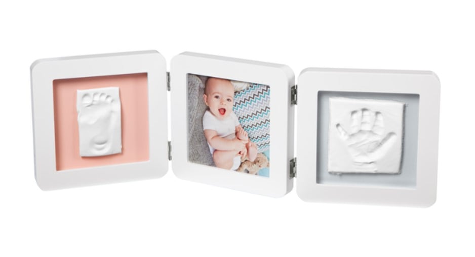 Тройная рамочка с отпечатком Baby Art Новая, белый (3601097200) - фото 1