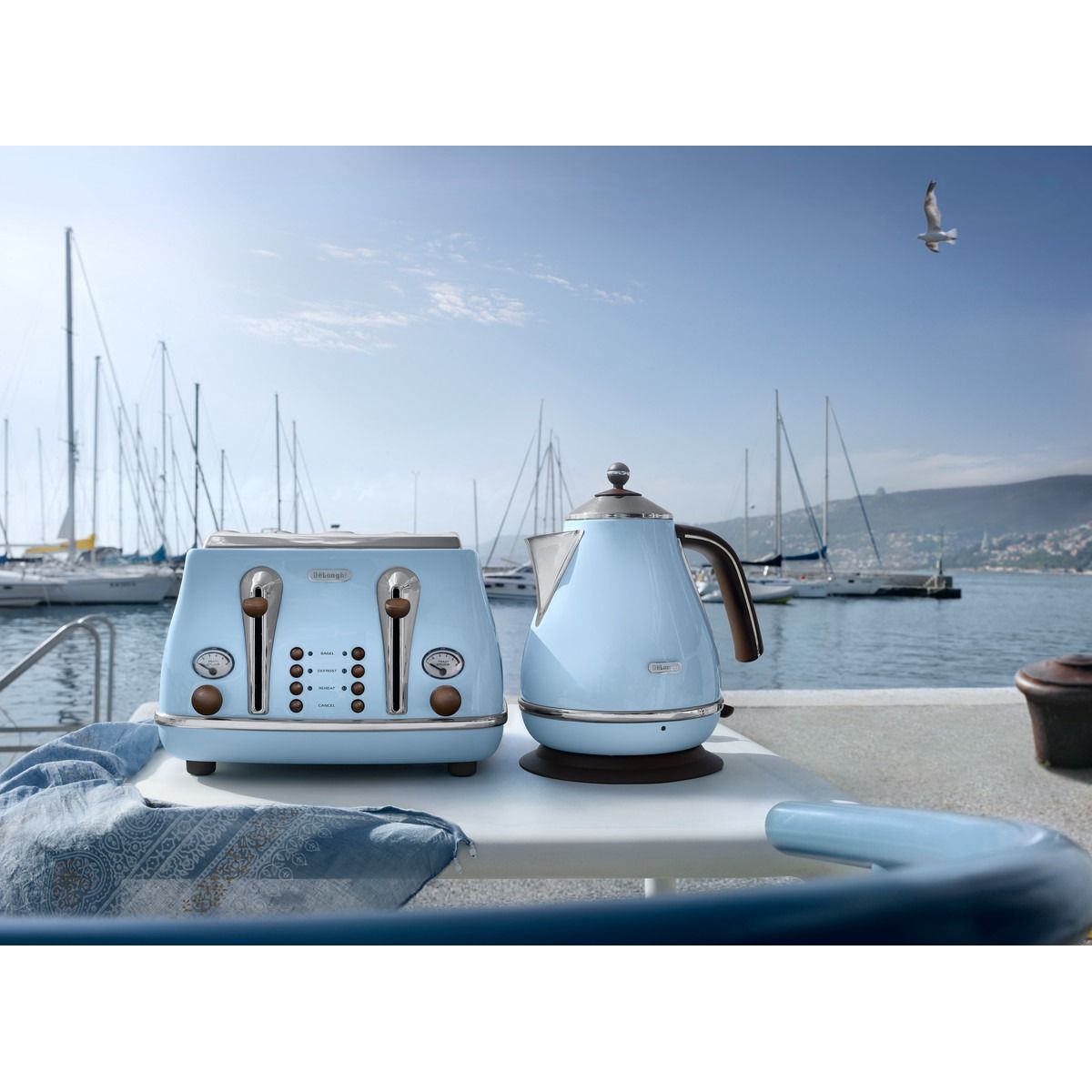 Електрочайник DeLonghi KBOV 2001 azzurro 1.7 л (00000009923) - фото 6