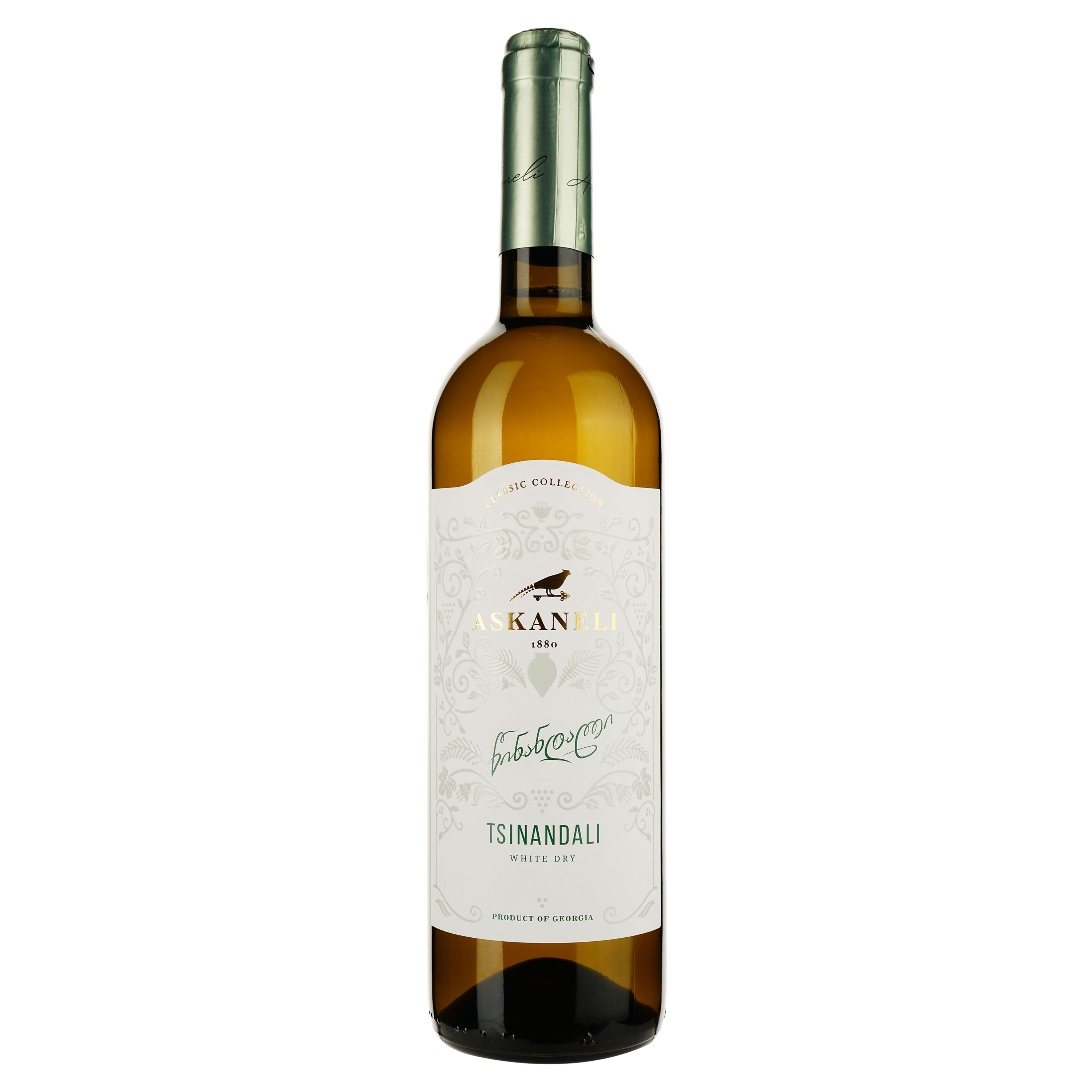 Вино Askaneli Tsinandali, белое, сухое, 0,75 л - фото 1