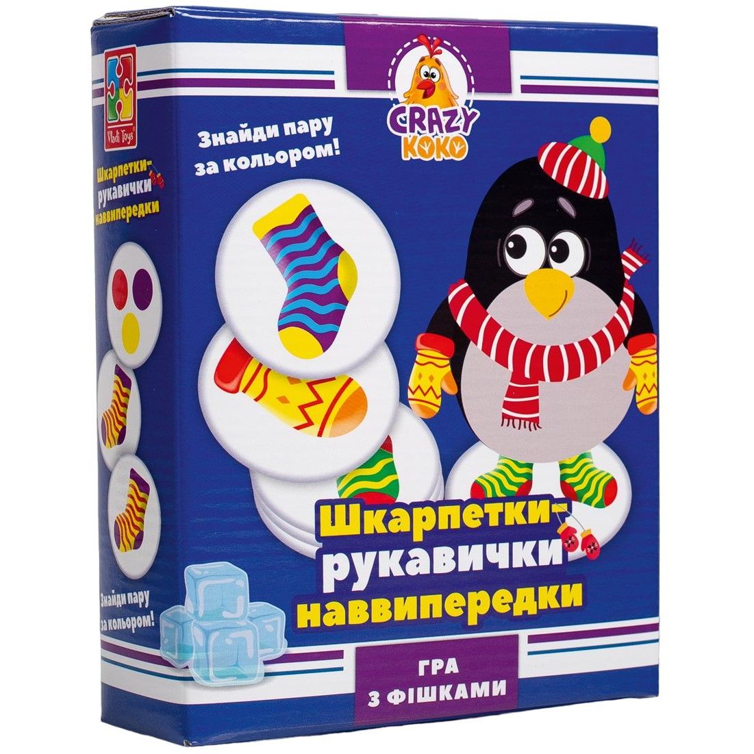 Игра настольная Vladi Toys Crazy Koko Носки-перчатки укр. язык (VT8025-05) - фото 1