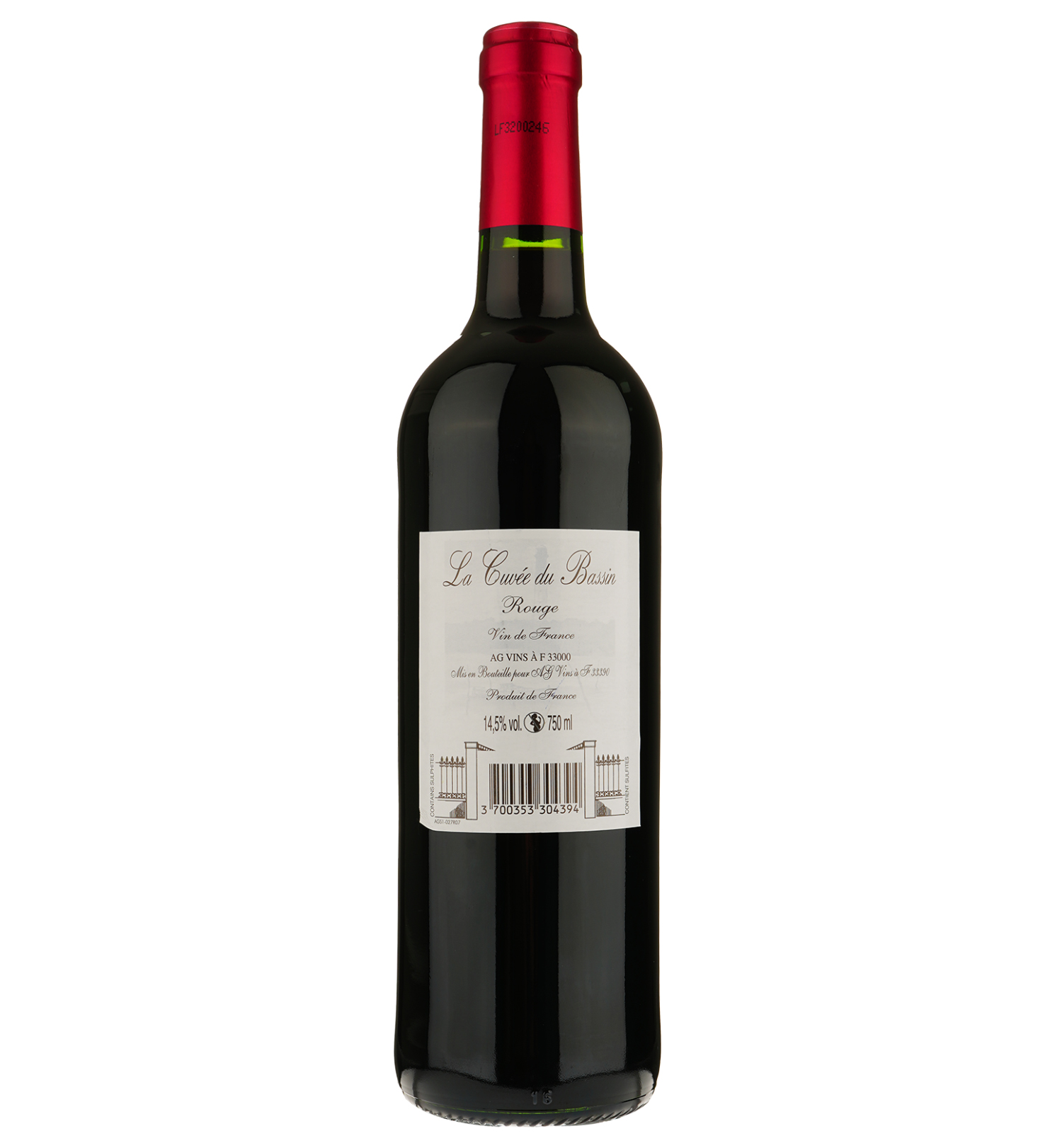 Вино AG Vins Cuvee Du Bassin Vin De France, красное, сухое, 0,75 л (917806) - фото 2
