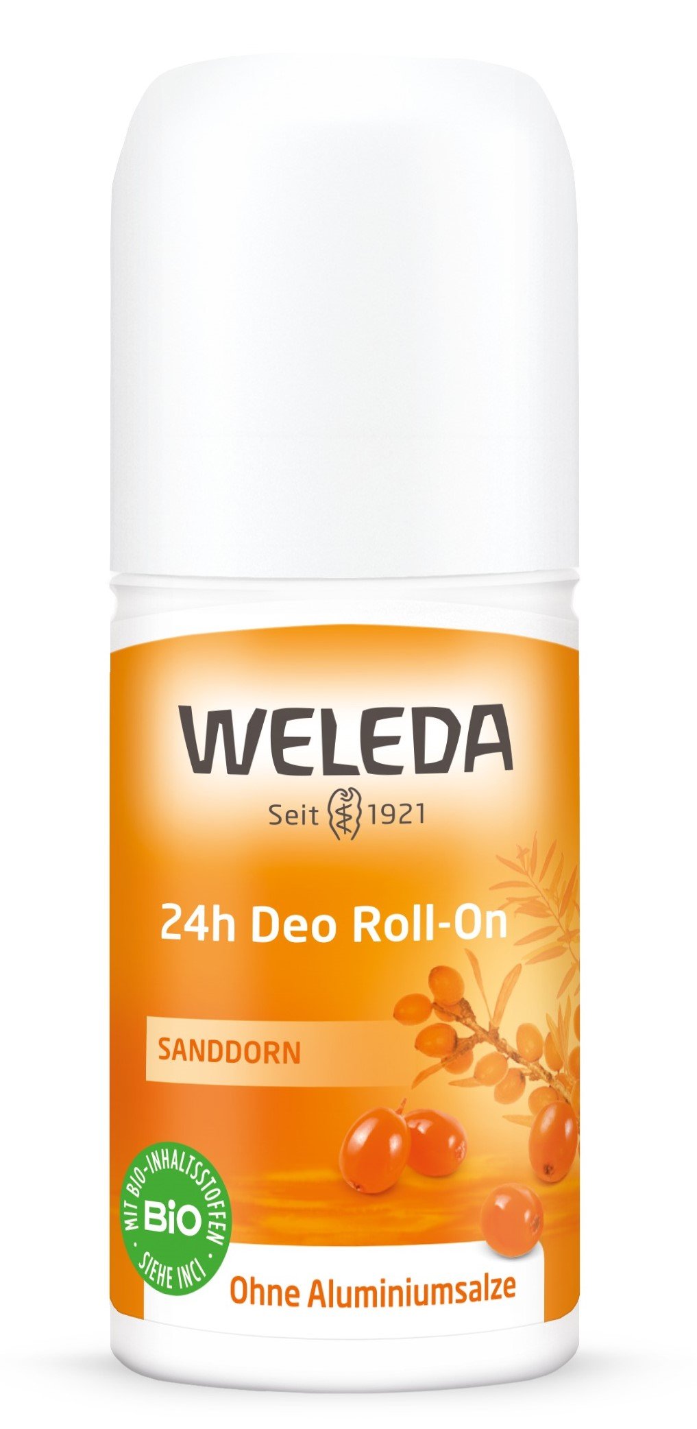 Роликовый дезодорант Weleda Облепиха Roll-On 24 часа, 50 мл (00796200) - фото 1