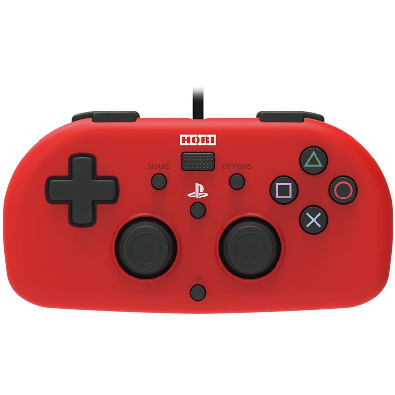 Геймпад Hori дротовий Mini Gamepad для PS4, Red (4961818028418) - фото 1