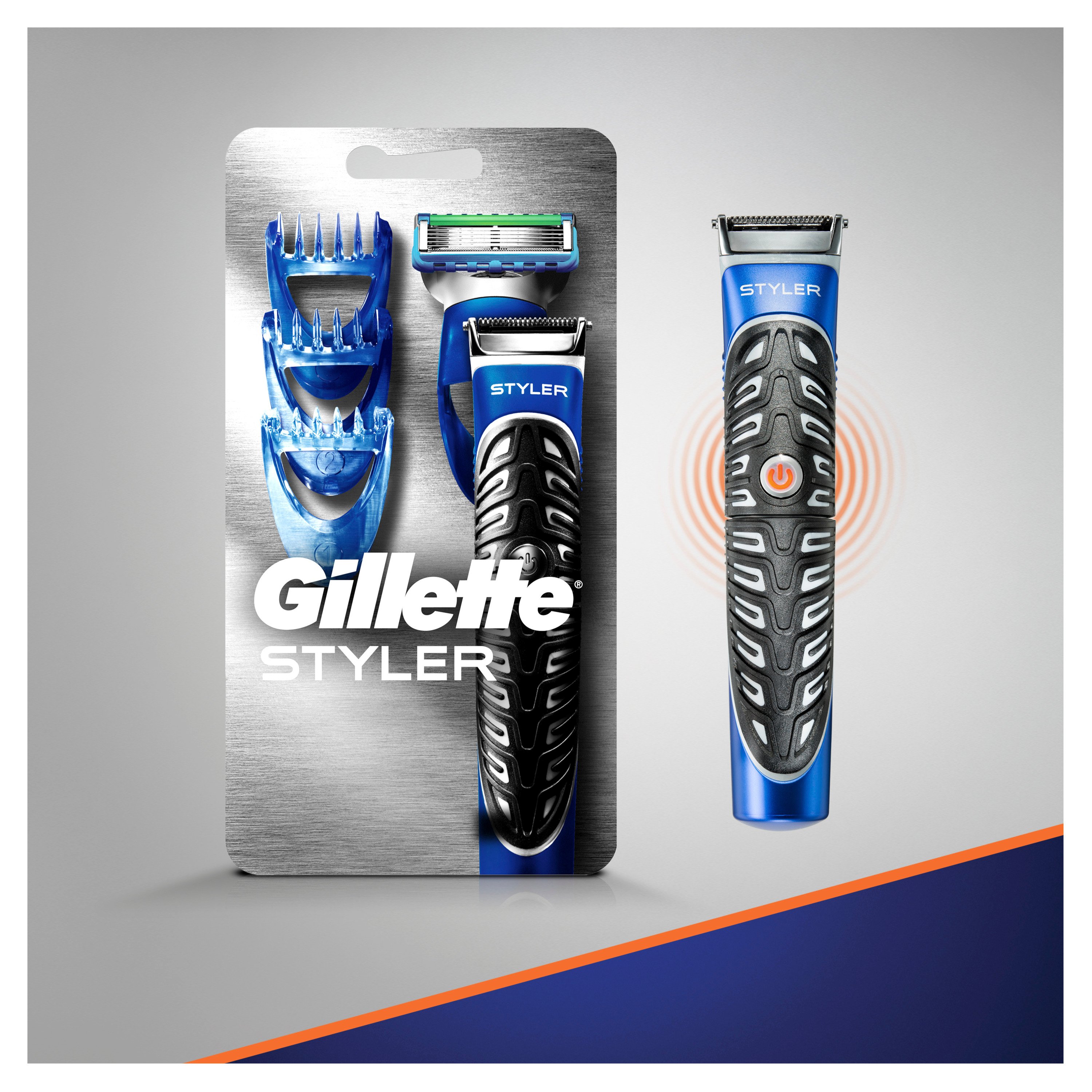 Бритва-стайлер Gillette Fusion 5 ProGlide Styler з 1 змінним картриджем ProGlide Power + 3 насадки для моделювання бороди та вусів - фото 8