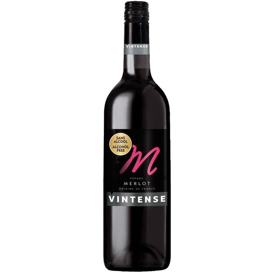 Вино безалкогольне Vintense Merlot, червоне, 0%, 0,75 л (654452) - фото 1